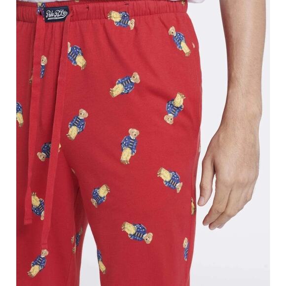 NEW Polo Ralph Lauren Jogger Pants Red Men’s Size Medium Commons PK08HF AK4J - Picture 3 of 6